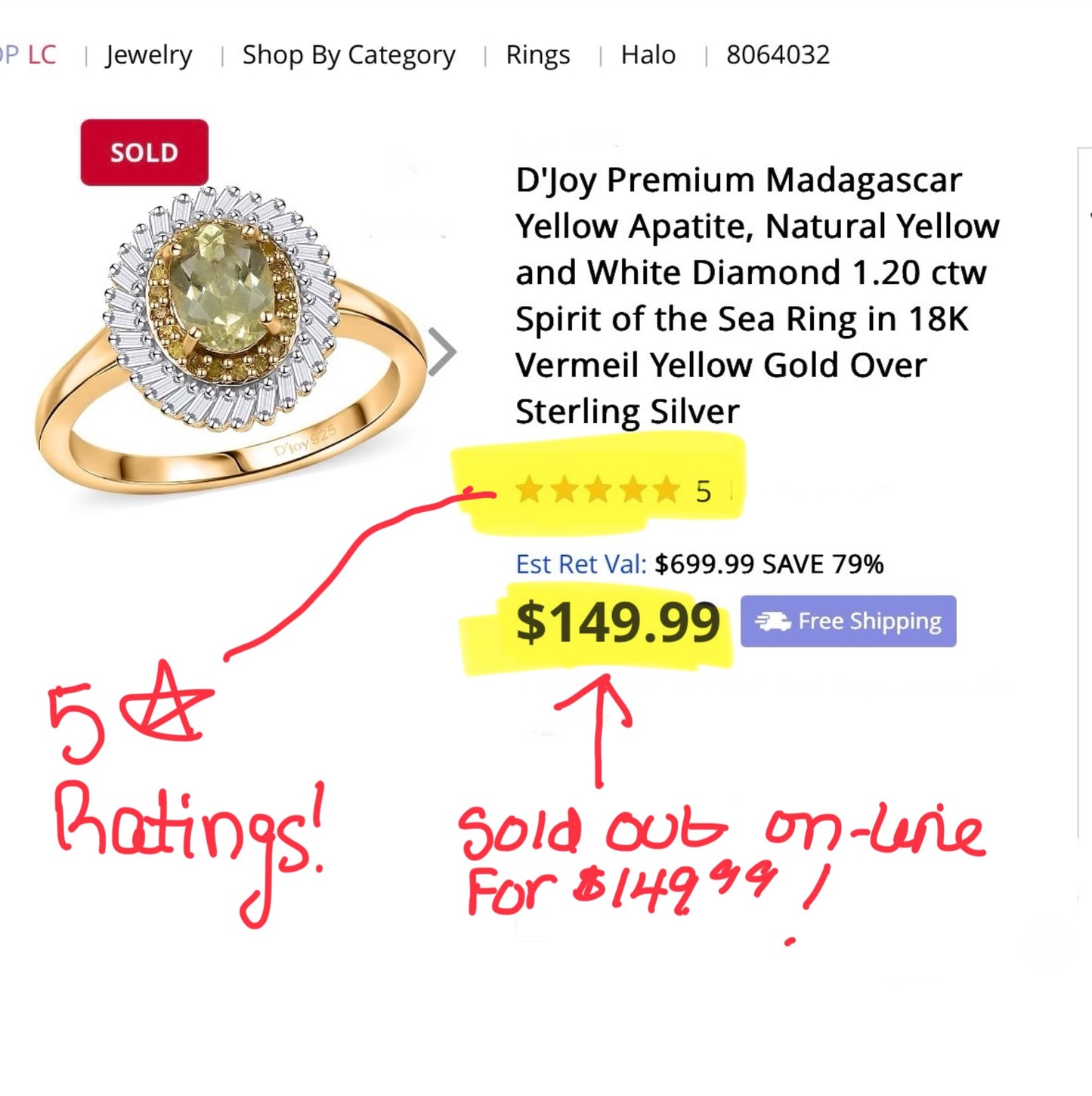 Premium Apatite with Natural Yellow & White Diamonds