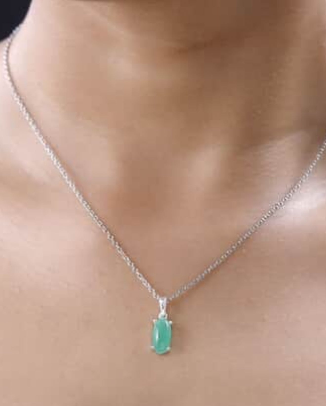 Green Jade Pendant Necklace on SALE