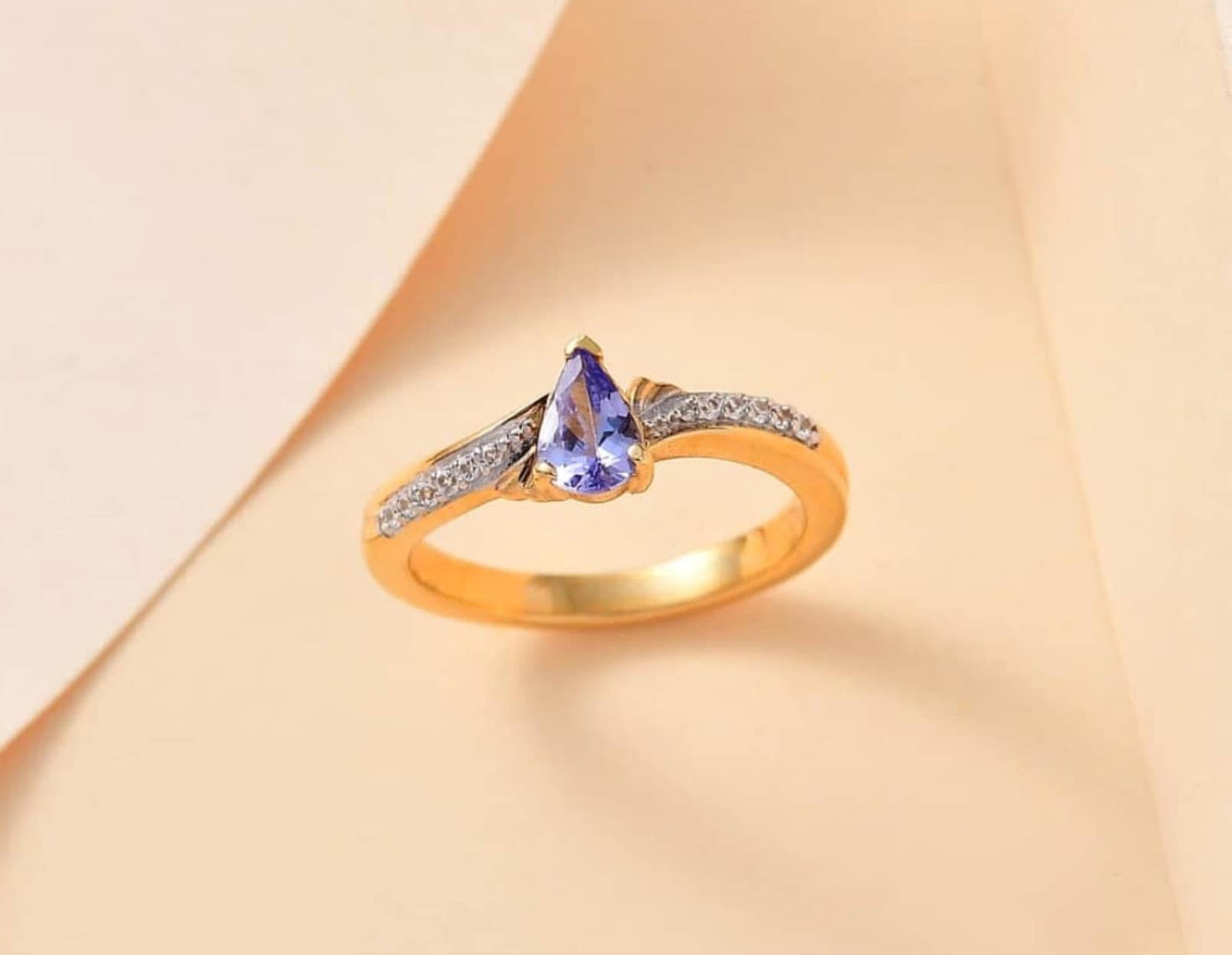 Tanzanite Solitaire Size 7 Ring