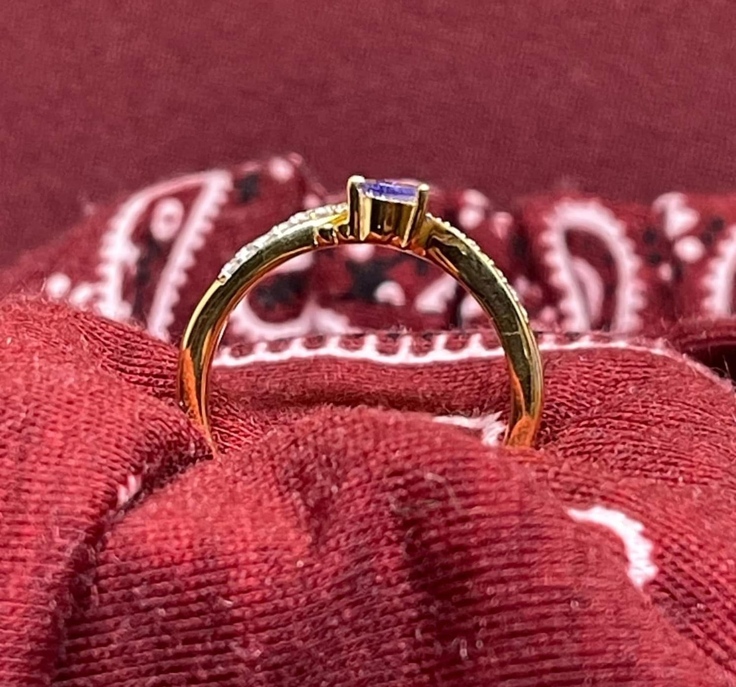 Tanzanite Solitaire Size 7 Ring