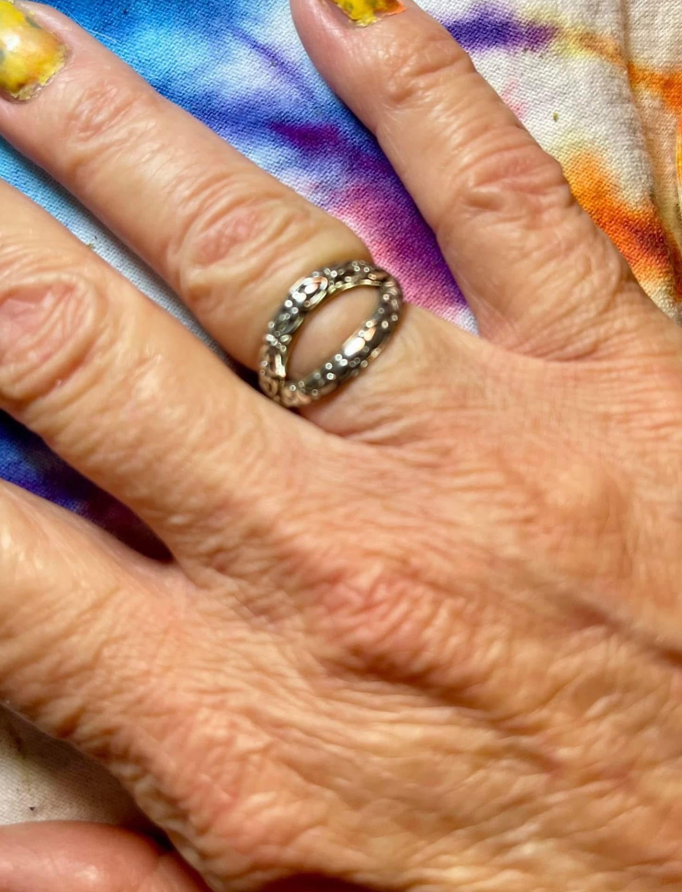 Sterling Silver “Criss-Cross” Ring, Size 7