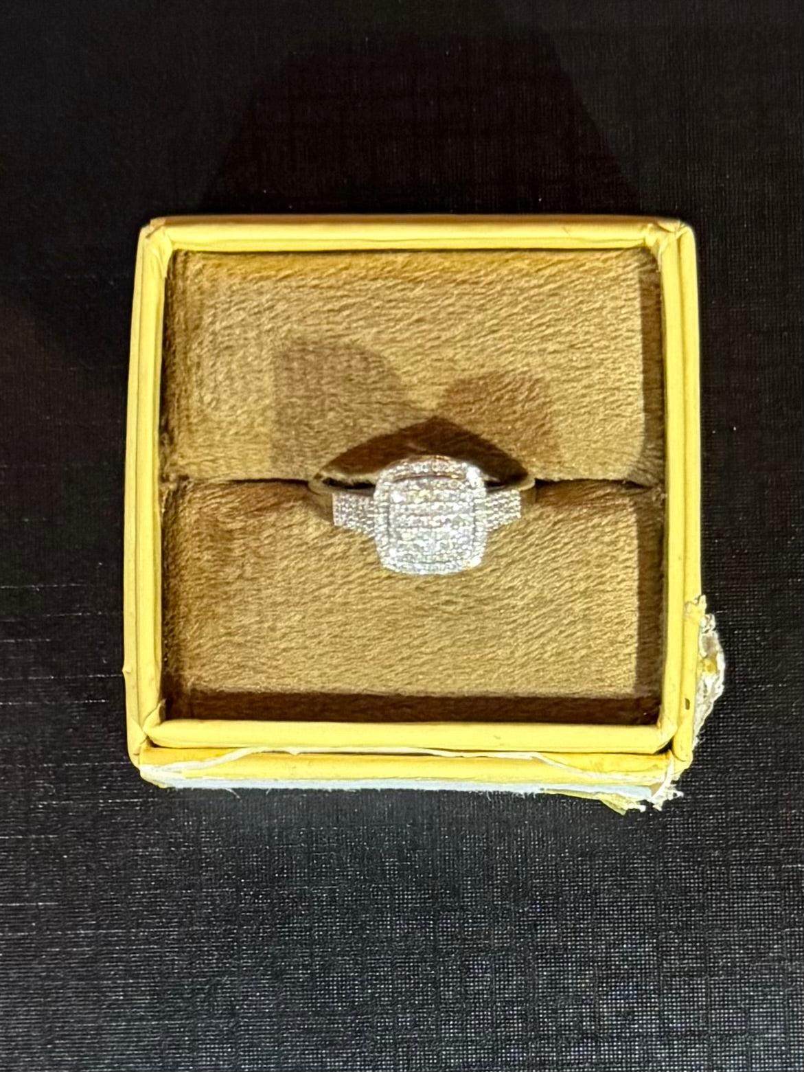 Natural Diamond, ctw: .500, Size 9 Ring